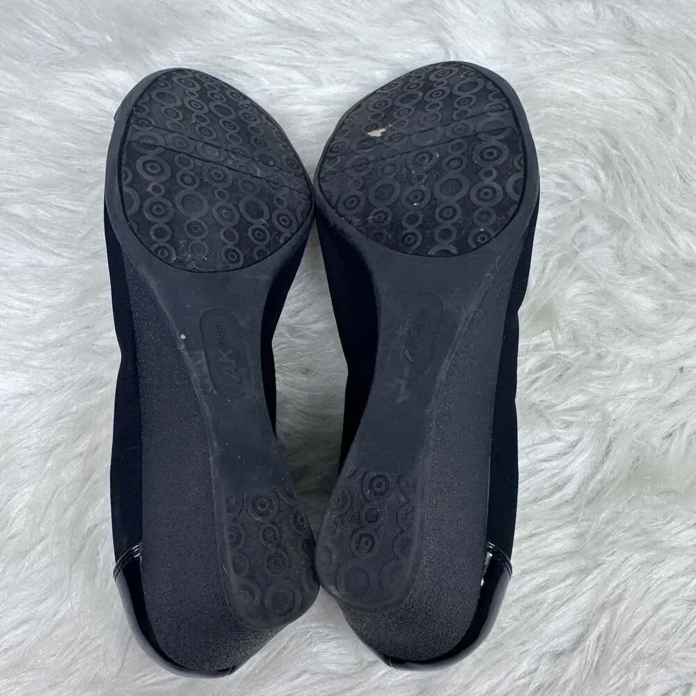 Anne Klein Wedge Pumps Taite2‎ Black Fabric